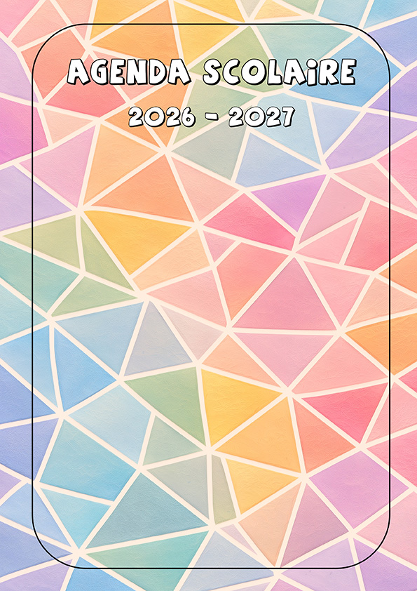 A5 Vierge MOSAÏQUE avec fonds colorés - Titulaire (GE)