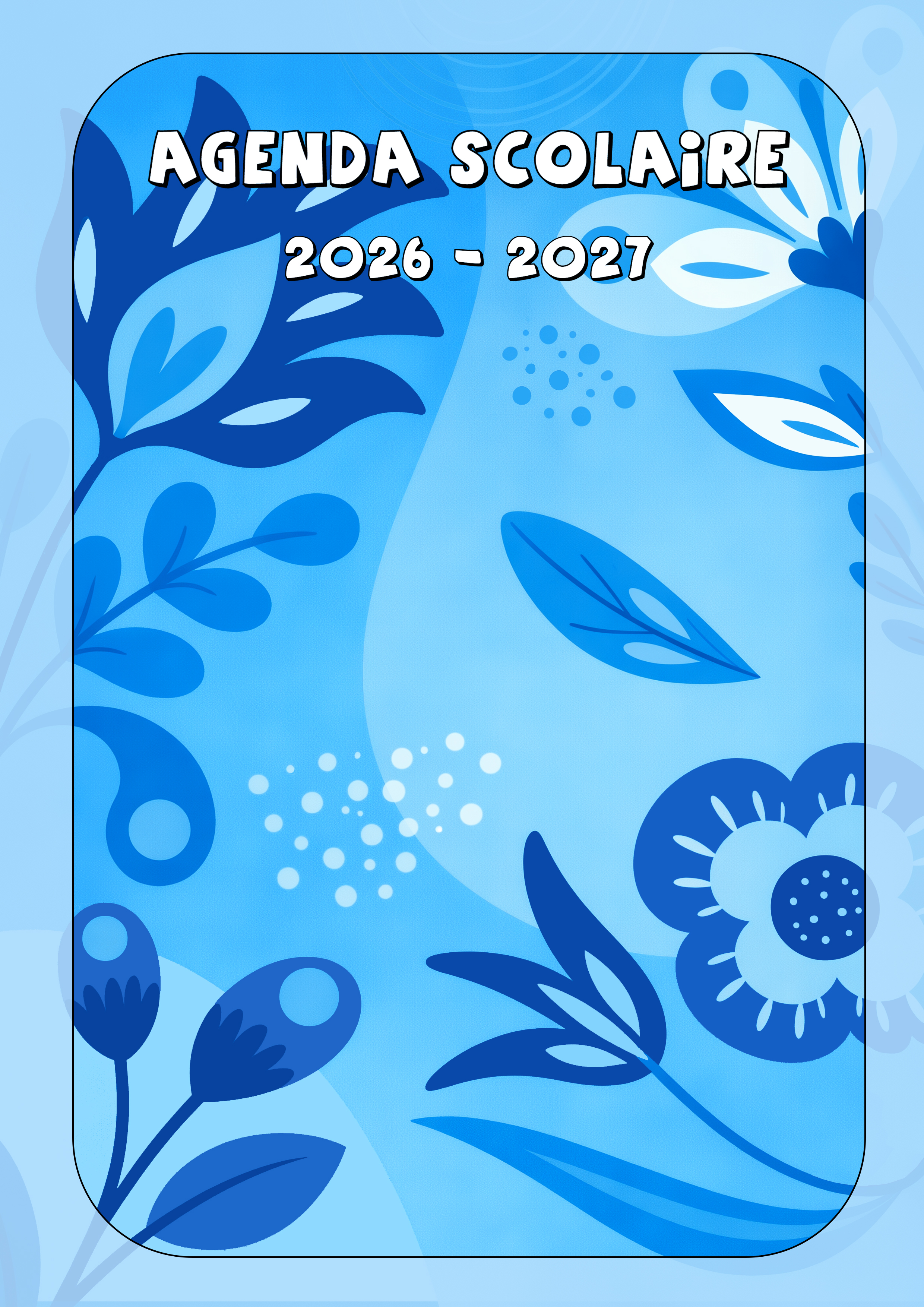 A5 Flowers - couverture bleue - ADMIN (GE)