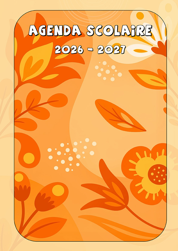 A5 Flowers - couverture orange - Titulaire (VD VS NE FR JU BE)